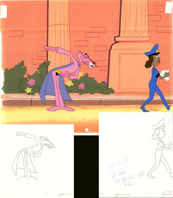 Pink Panther and Lady in Blue
